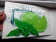 Фотоплитка 3D для кухні — лайми — 30х60, фото 5