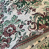 Гобеленове покривало — плед. Капа. Напівторка. Бавовна. Розмір 150х200 см. (будинок, пляж, пікнік), фото 2