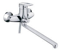 Змішувач для ванни довгий гусак з євро перемиканням Haiba Disk 006