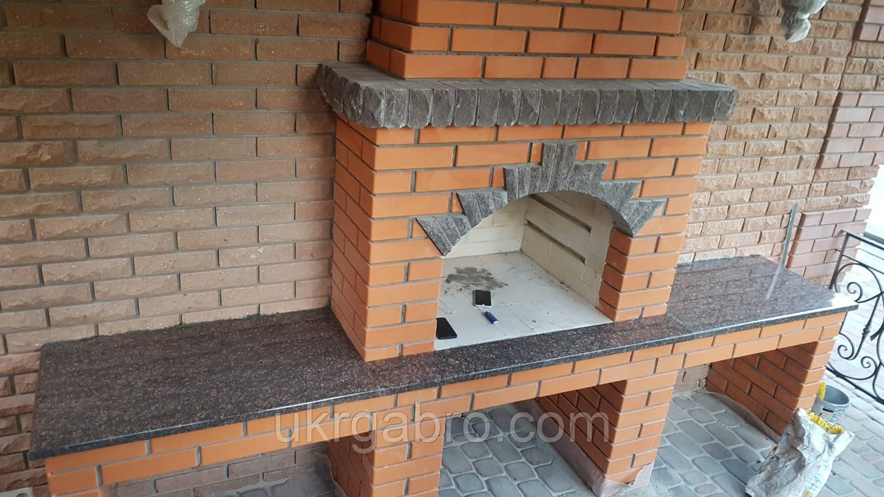 Стільниця з граніту для барбекю (Коричнева)
