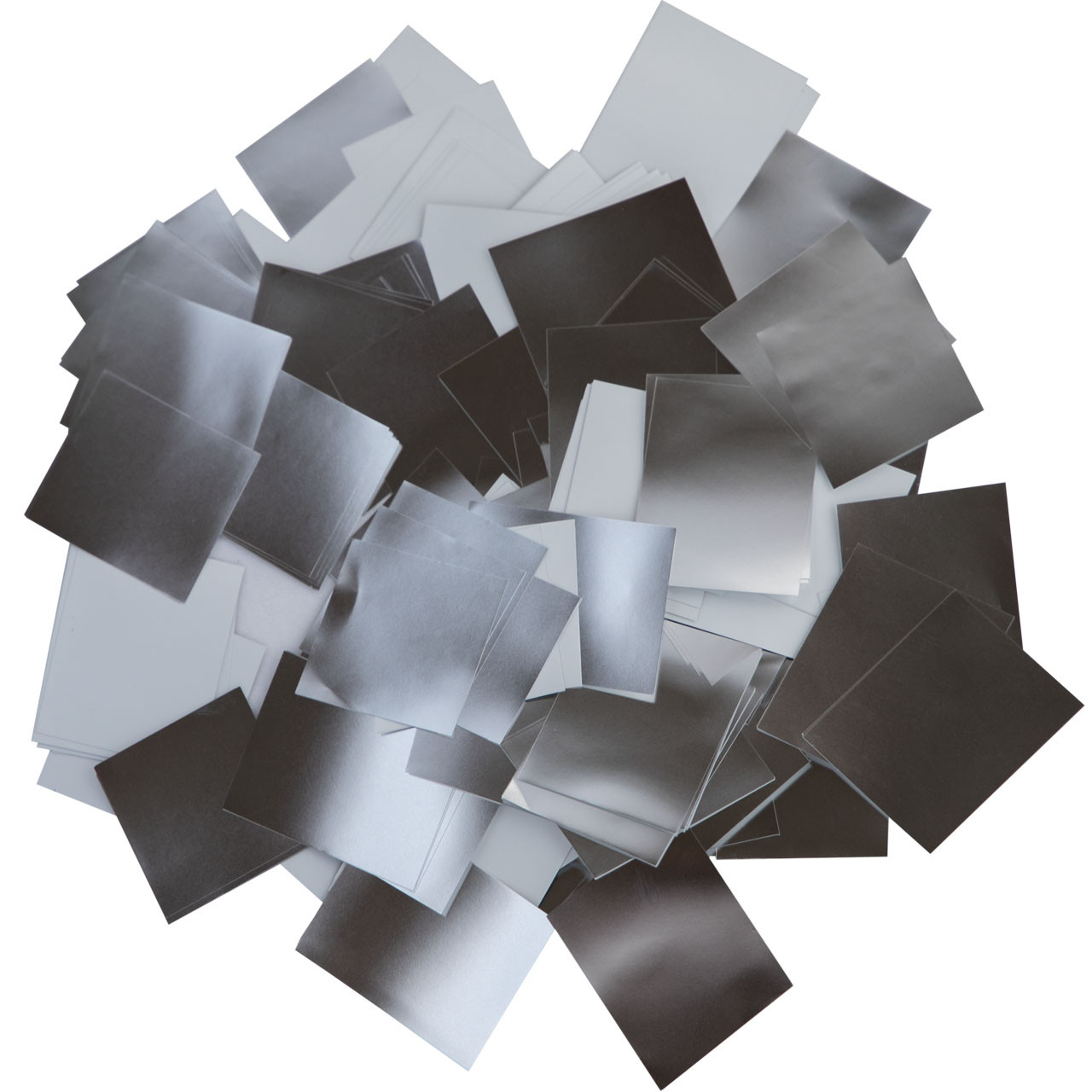 Конфетті-Метафан Срібно-Білий Преміум 2.5х2.5 (фольгований) 1кг
