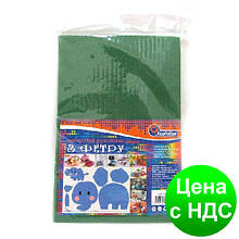 Фетр A4 зелений 10 аркушів 170 г/м2 (1.2 мм/20х30см)