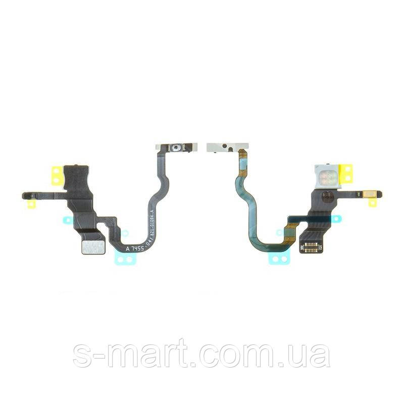 Flat Cable with button on/off + microphone iPhone X - фото 1 - id-p1016254994