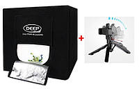 Фотобокс(лайтбокс) Deep Professional (DP-40) для предметной съемки 40x40x40см со штативом