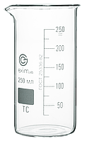 Стакан EximLab 250 мл высокий с носиком, стекло