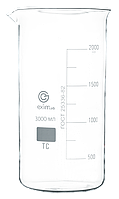 Стакан EximLab 2000 мл высокий с носиком, стекло