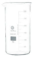 Стакан EximLab 3000 мл высокий с носиком, стекло