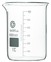 Стакан EximLab 600 мл низкий с носиком, стекло