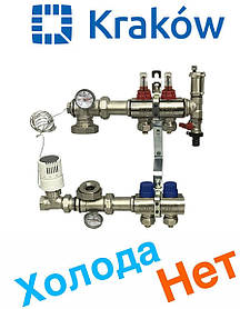 Колектор Краків на8 виходів у повному складі зі змішувальною групою та витратами