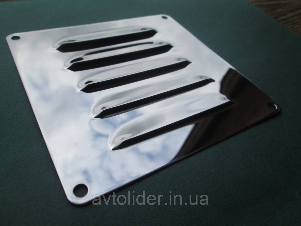 Решітка вентиляційна квадратна 120х120 mm, нержавіюча сталь А4 (AISI 304), фото 1