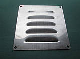 Решітка вентиляційна квадратна 120х120 mm, нержавіюча сталь А4 (AISI 304), фото 6