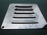 Решітка вентиляційна квадратна 120х120 mm, нержавіюча сталь А4 (AISI 304), фото 3