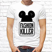 Мужская футболка с принтом, Swag Mickey Mouse (Микки Маус) "Fashion killer" Push IT