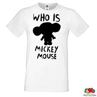 Мужская футболка с принтом, Swag Mickey Mouse (Микки Маус) "Who is Mickey Mouse" Push IT