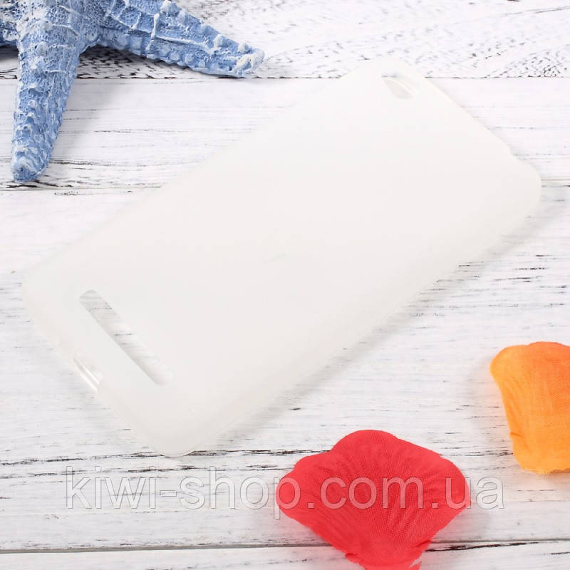 Білий чохол бампер для Xiaomi redmi 4a — матовий tpu, фото 1