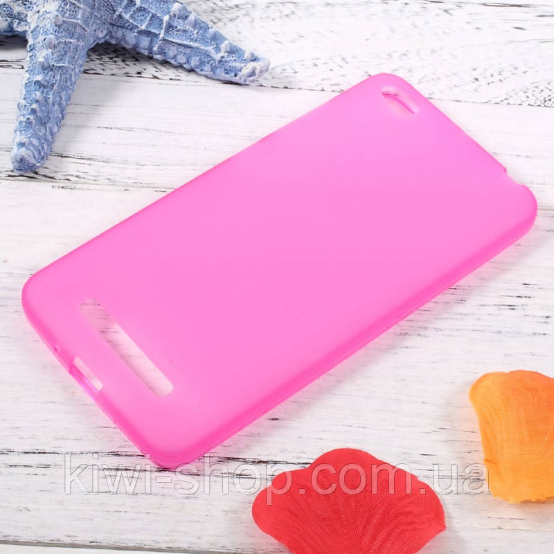 Рожевий чохол бампер для Xiaomi redmi 4a — матовий tpu