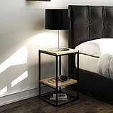 Приставний столик лофт 60*35*35 см. "Ченду" LNK, фото 3