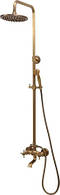 Змішувач для душу зі штангою двохвентильний "RETRO BRONZE 1" FALA 75829 (Польща)