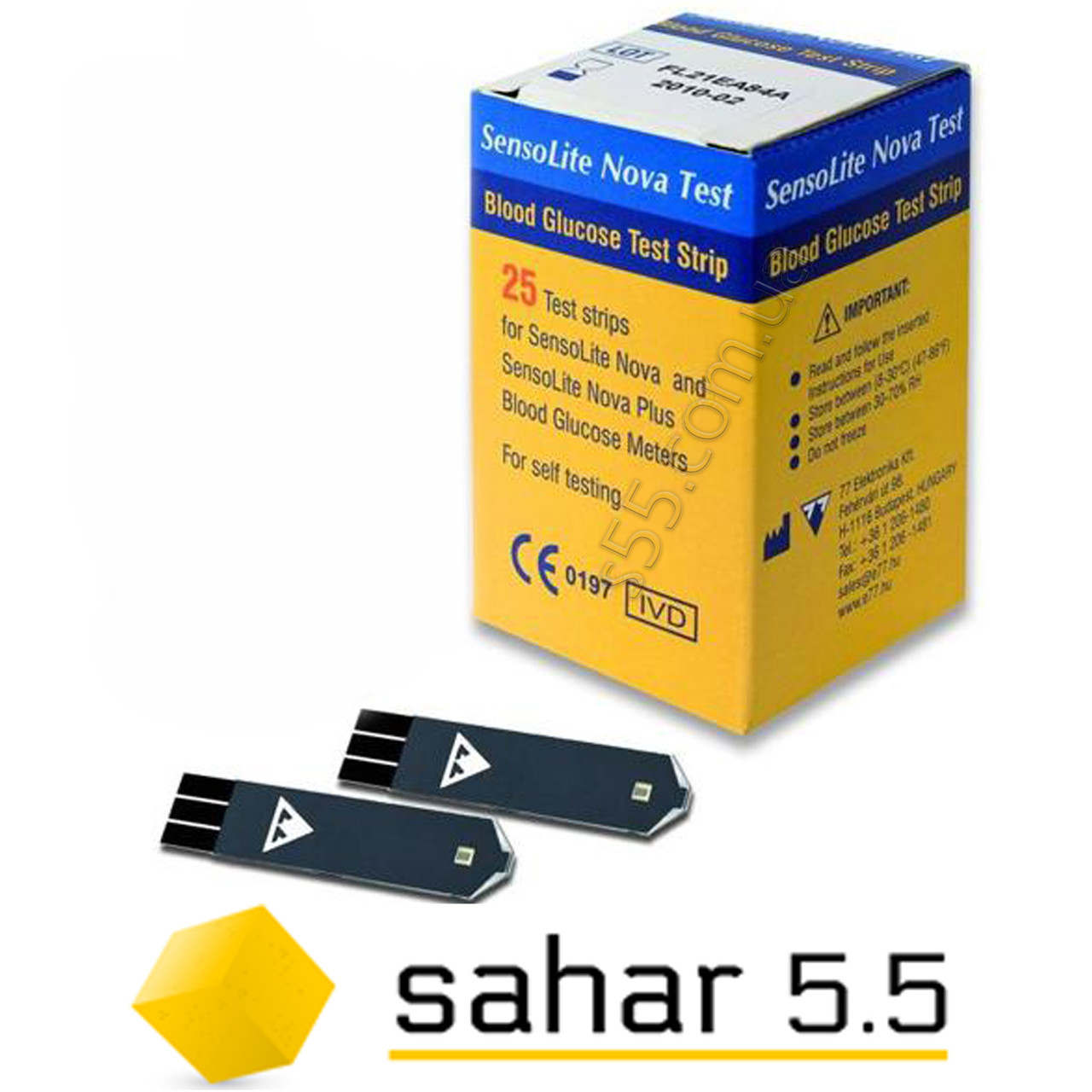 Тест полоски SensoLite Nova - Сенсолайт Нова 25шт. по лучшей цене в ...