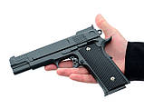 Дитячий металевий пістолет з кобурою Smith & Wesson SW1911 Galaxy G20 плюс, фото 3