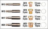 Набір для ремонту масляних пробок YATO YT-1757 (Польща), фото 2