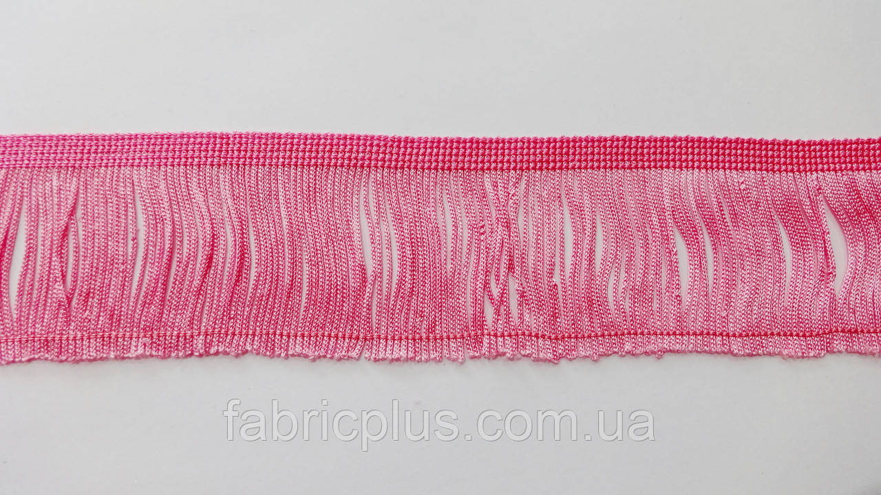 Бахрома оздоблювальна 5 см рожева "Лапша"