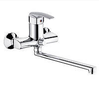 Змішувач для ванни довгий гусак з євро перемиканням Haiba Agat 006