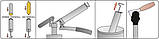 Шприц плунжерний для густого мастила з жорстким і гнучким аплікатором 500 см3 YATO YT-07041 (Польща), фото 4