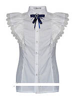 Дитяча шкільна блуза для дівчинки з коротким рукавом від Clifton 62021 | на зріст 152-170р.