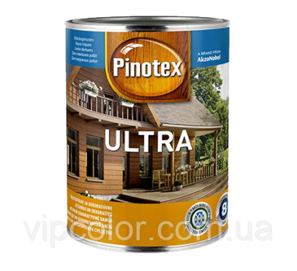 Pinotex ULTRA 3 л деревозахистний засіб глянсове Чорний