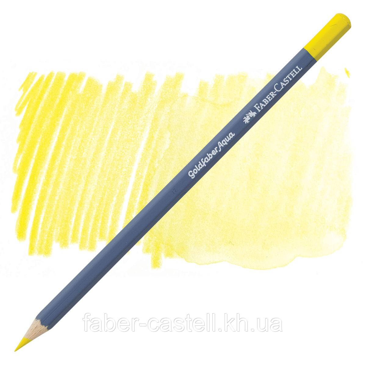 Олівець акварельний Faber-Castell Goldfaber Aqua колір світло-кадмієва жовтизна No105, 114605, фото 1