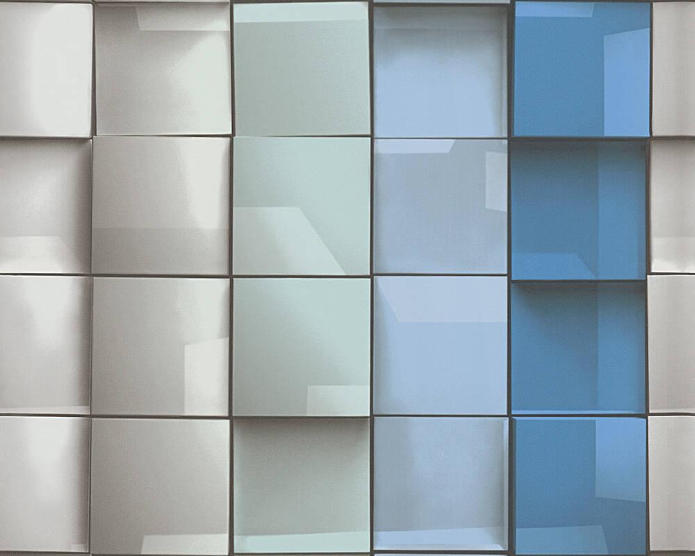 Стереоскопічні дизайнерські шпалери Authentic 960201 з креативним 3д-виробником — об'ємна мозаїка кераміка плитки