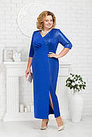 Плаття жіноче ошатне модель Н-7216-19 яскраво-синє