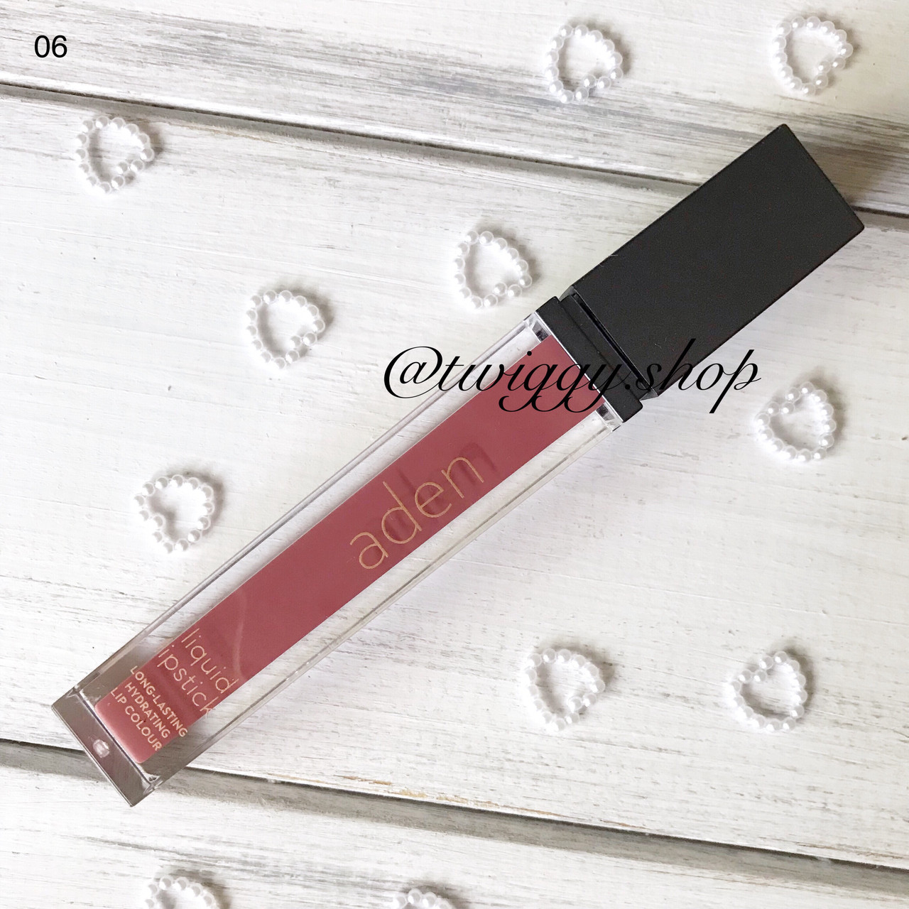 Рідка матова помада для губ Aden Cosmetics Liquid Lipstick 06 шоколад