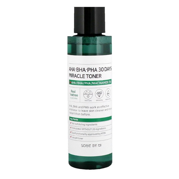 Тонер для проблемної шкіри з кислотами Aha Bha Pha 30 Days Miracle Toner By Some Mi 150 мл (333661)