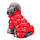 Зимовий комбінезон для собак «Дутик», червоний, зимовий одяг для собак дрібних, середніх порід, фото 7