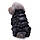 Зимовий комбінезон для собак «Дутик», чорний, зимовий одяг для собак дрібних, середніх порід, фото 6