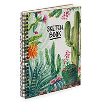 Блокнот для записів та ескізів Sketchbook Кактуси А5 (BDP_EX004)