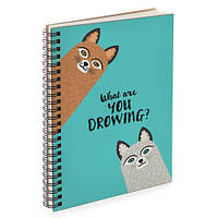 Блокнот для записів та ескізів Sketchbook What are you drowing А5 (BDP_18L003)