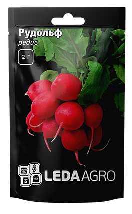 Насіння Редиска Рудольф 2г LEDAAGRO, фото 1