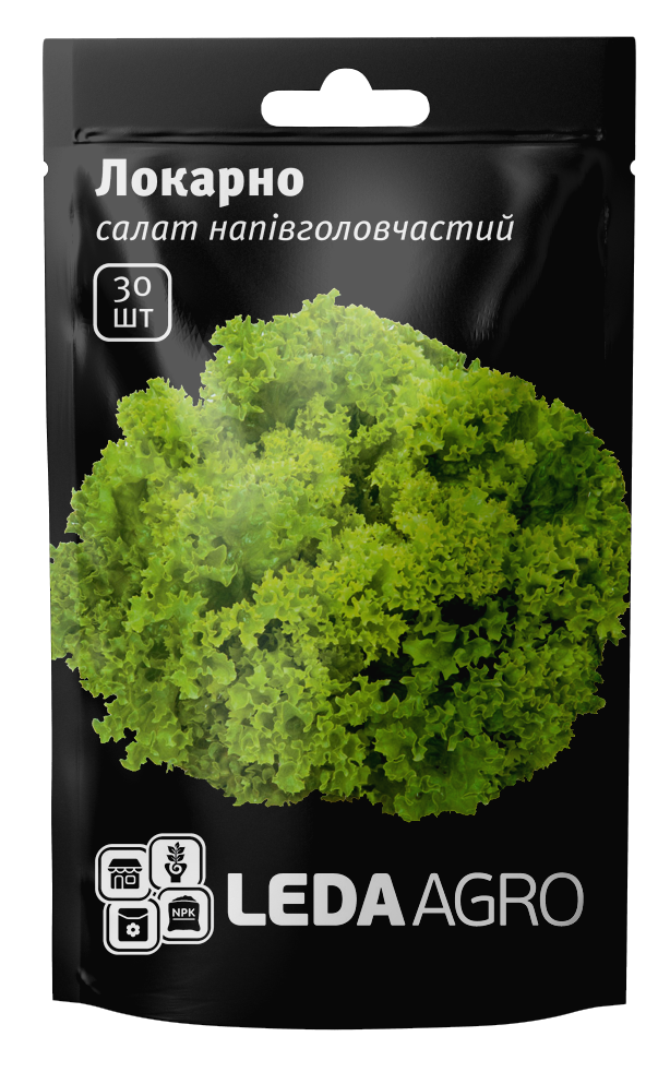 Насіння Салат лолло біонда Локарно 30шт LEDAAGRO