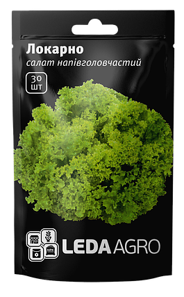 Насіння Салат лолло біонда Локарно 30шт LEDAAGRO, фото 1
