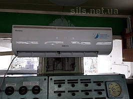 Установка кондиционера ONEAIR на барже 3