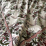 Гобеленове покривало — плед. Капа. Напівторка. Розмір 150х200 см. (будинок, пляж, пікнік), фото 5