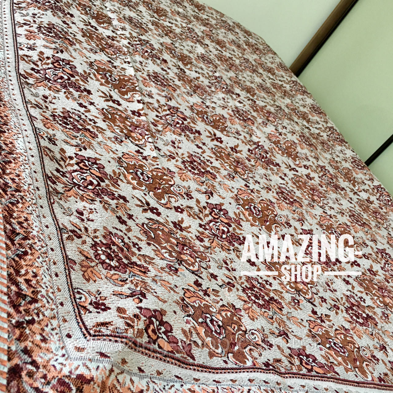 Гобеленове покривало — плед. Капа. Напівторка.  Бавовна. Розмір 150х200 см. (будинок, пляж, пікнік), фото 1