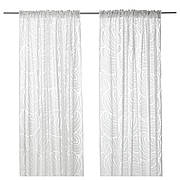 Гардини IKEA NORDIS 2 шт білий 145x300 см 102.950.30
