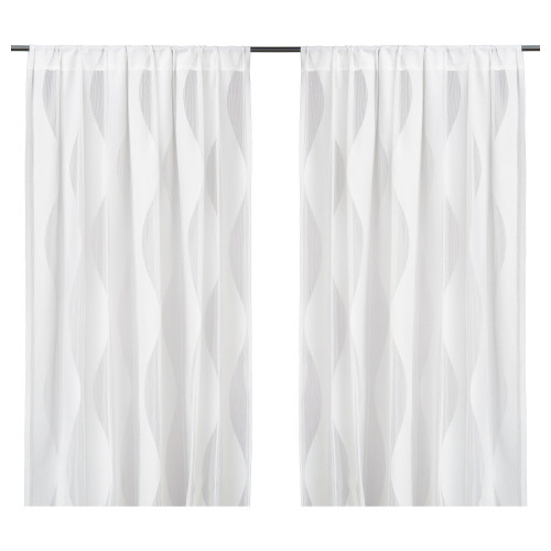 Гардини IKEA MURRUTA 2 шт білий 145x300 см 302.920.78