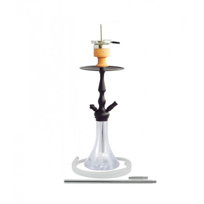 Кальян AMY Deluxe 027 Lady on fire висота 65 см на 1 персону прозорий