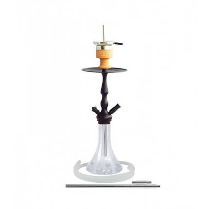 Кальян AMY Deluxe 027 Lady on fire висота 65 см на 1 персону прозорий, фото 1