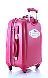 Ударостійка мала валіза Ambassador Classic A8503 Малинова, фото 6